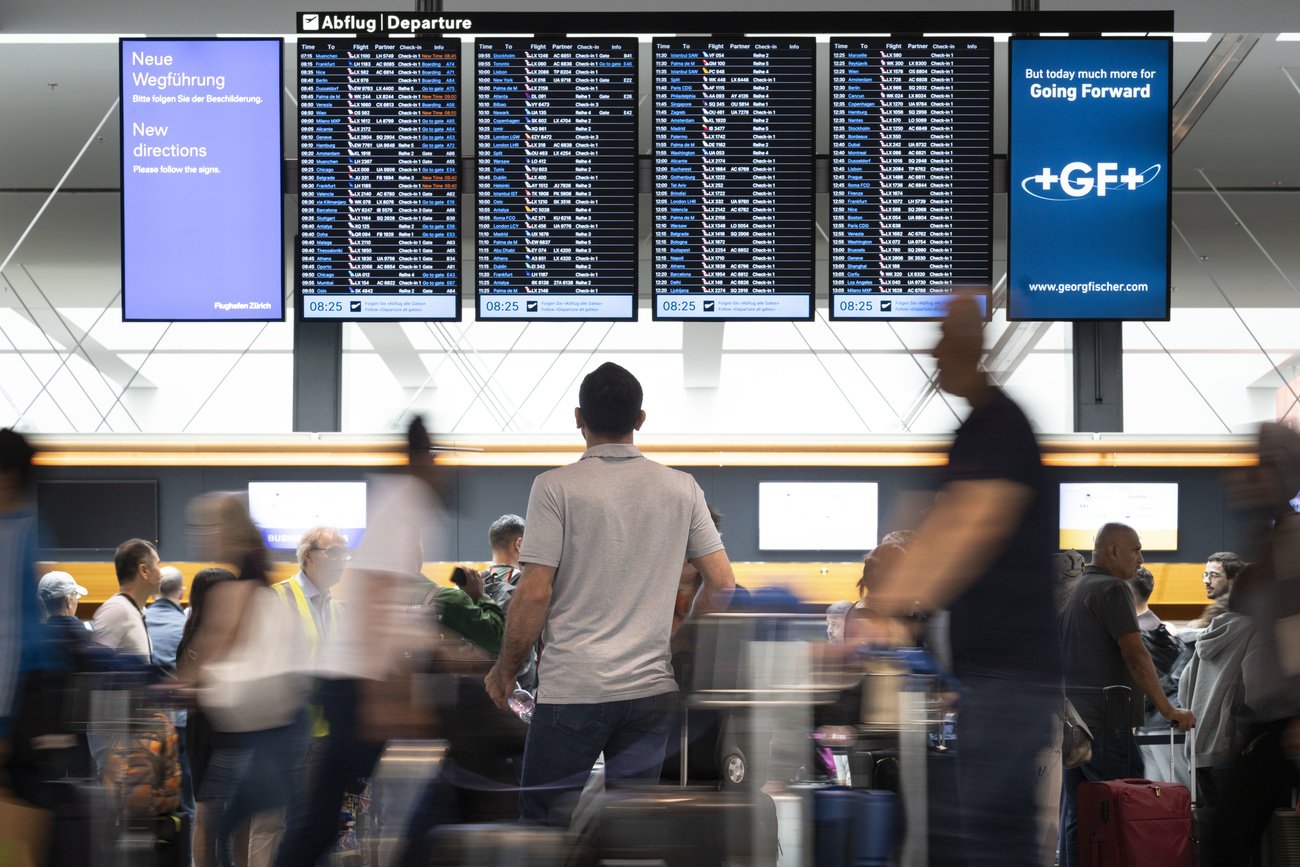 airport departures board