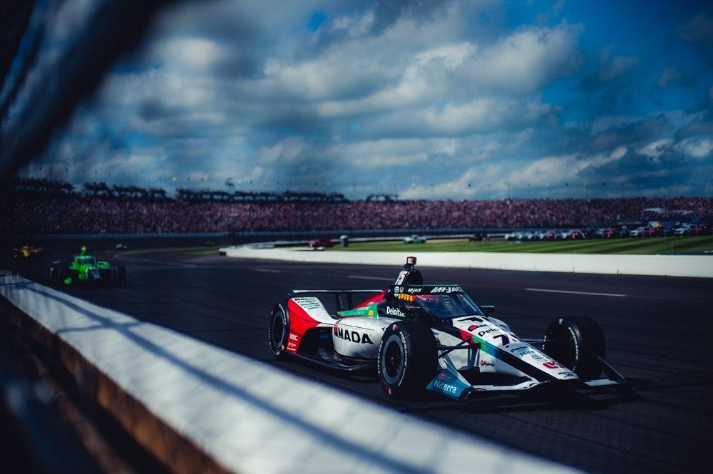 An Indy racecar is shown.