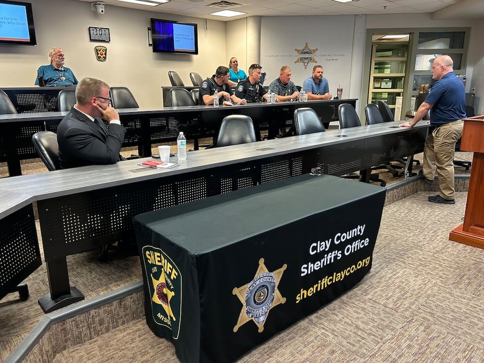 The Clay County Sheriff's Office undergoes cryptocurrency scam training on Aug. 16, 2024.