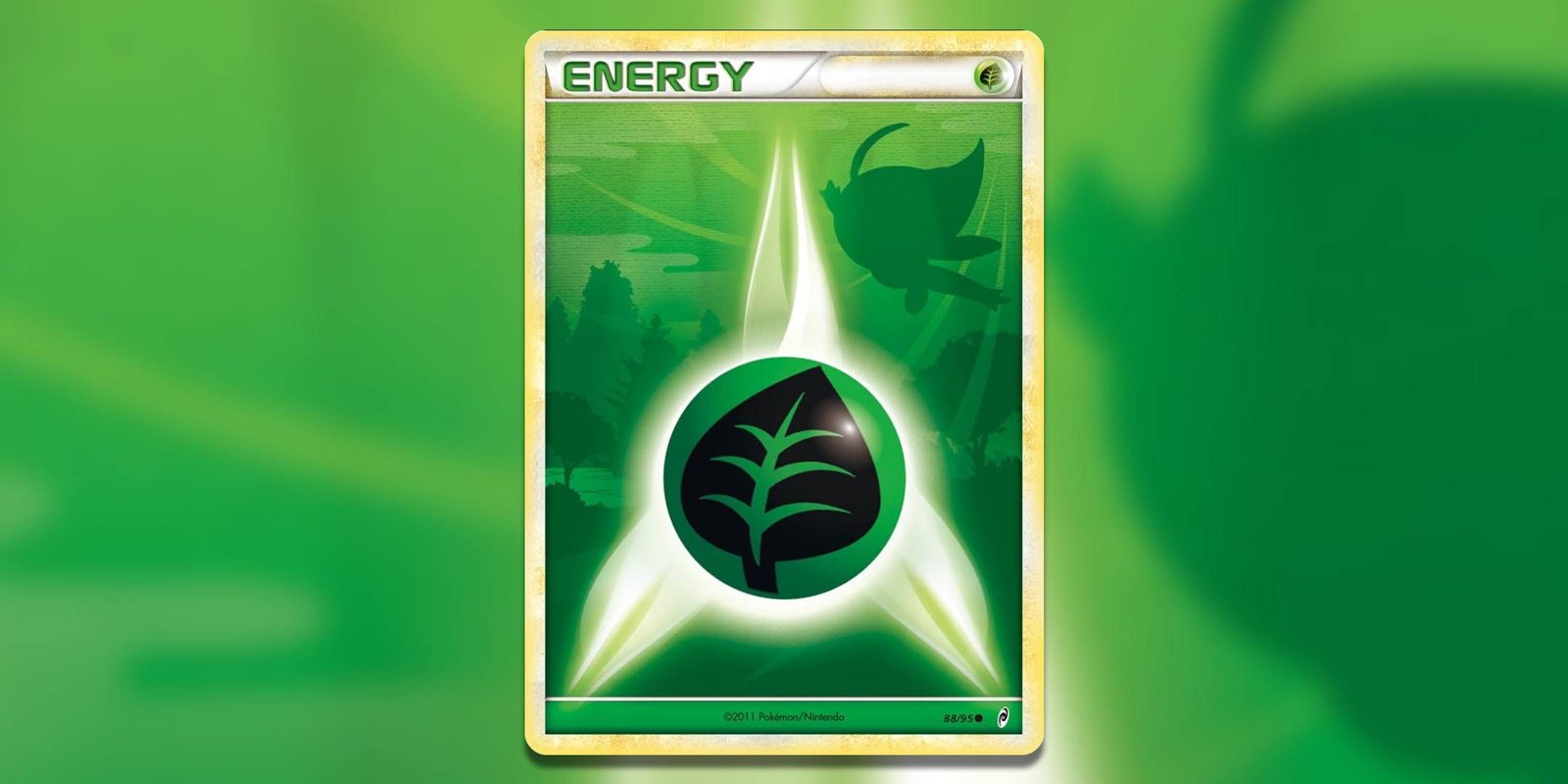 Screenshot of Grass Energy Call of Legends Pokemon TCG.