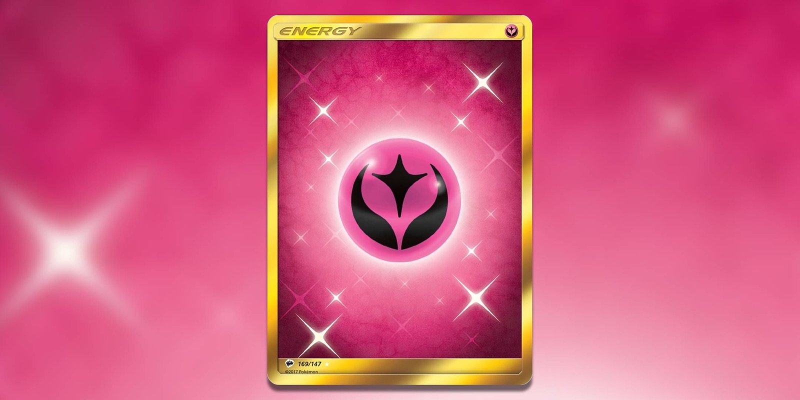 Screenshot of Secret Rare Holo Fairy Energy Burning Shadows Pokemon TCG.