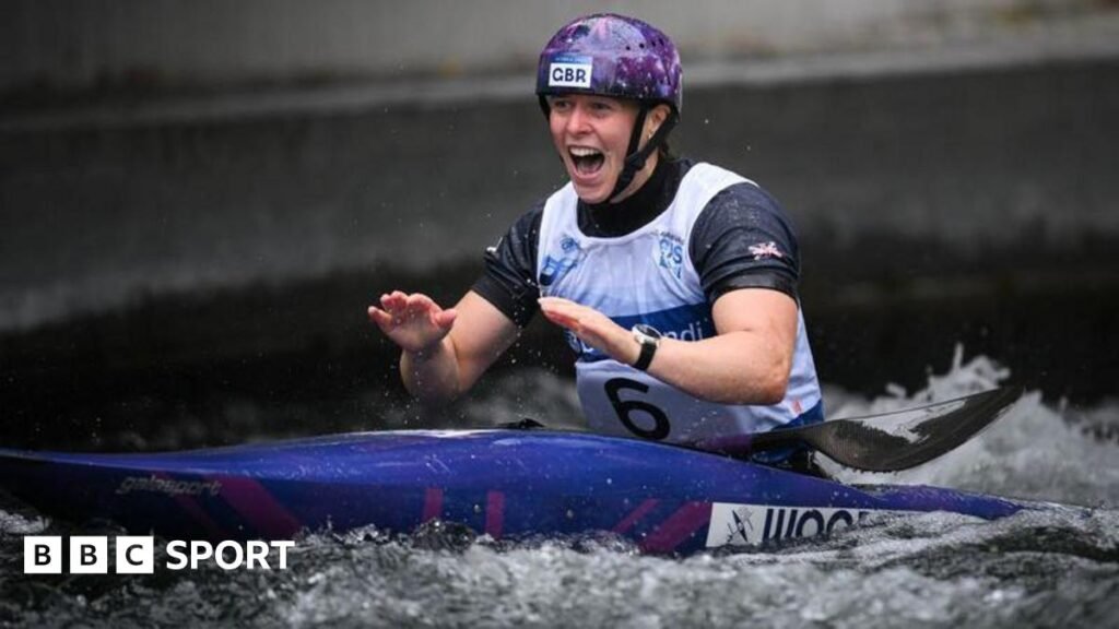 Canoe Slalom World Cup final: GB’s Kimberley Woods wins golds in canoe and kayak