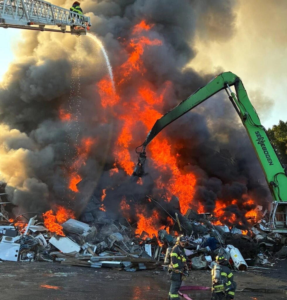Springfield scrap metal fire likely caused by battery; officials worry about future junkyard blazes